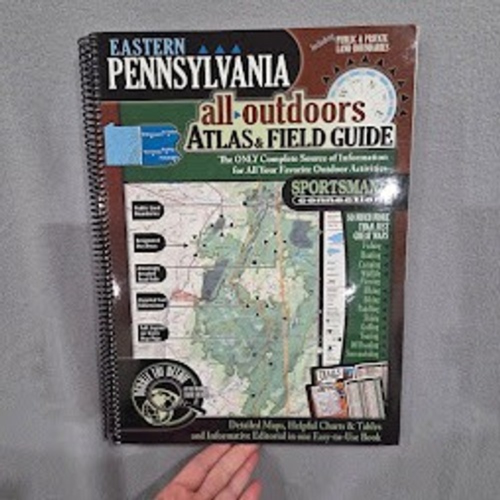 Eastern Pennsylvania All-Outdoors Atlas Field Guide Sportsman's Connection Map